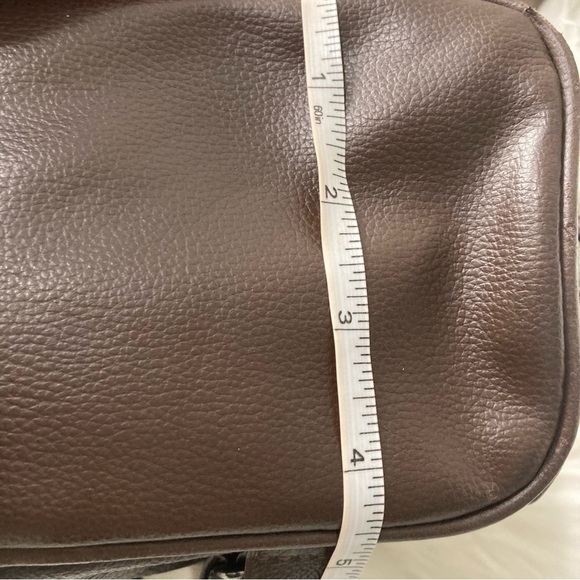 100% Leather Sling BOHO Travel/Every Day Backpack Brown - Picture 10 of 14